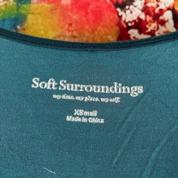 Soft Surroundings Printed Timely Tunic Top Sz XS - Picture 2 of 6